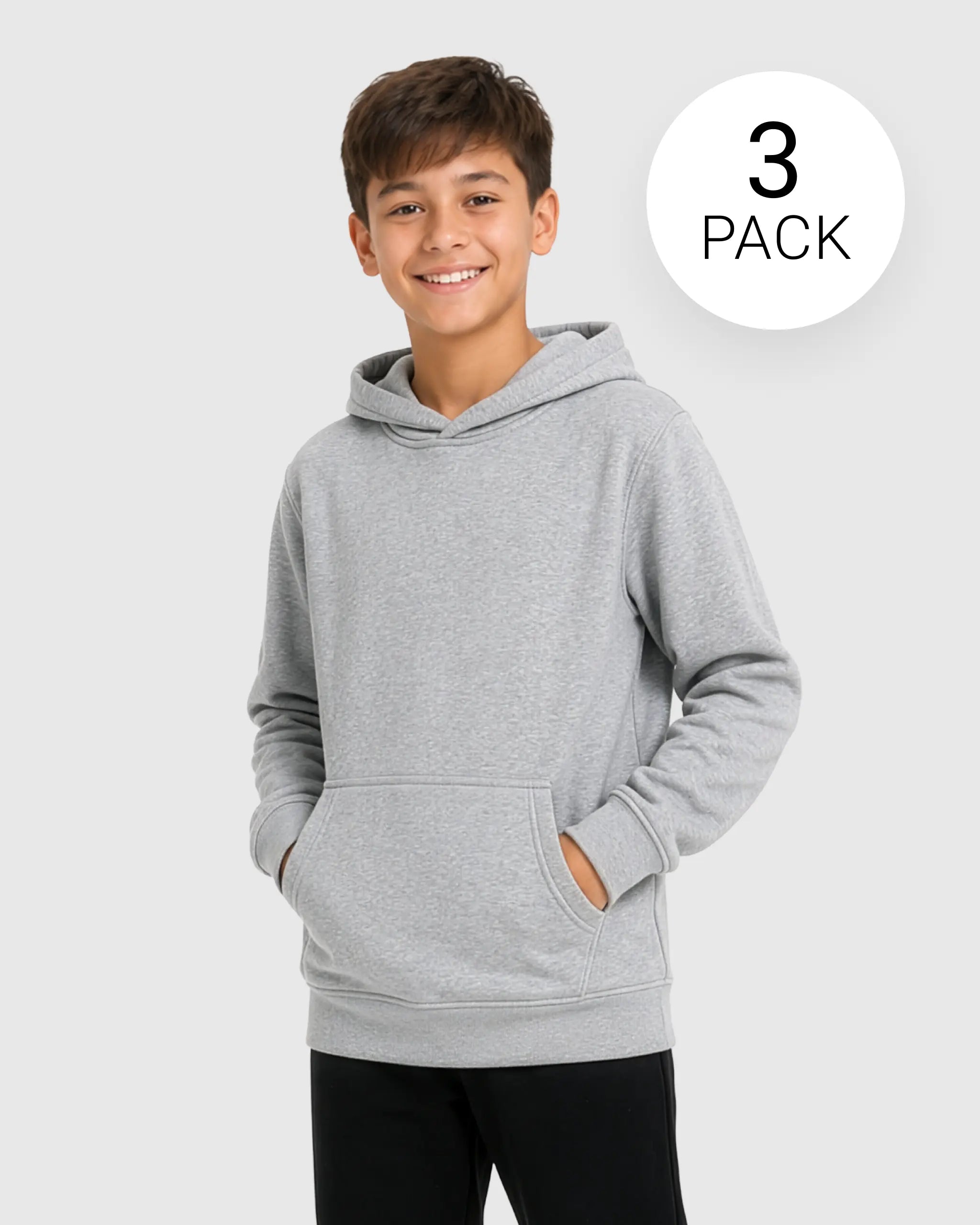 Boys 3 Pack Fleece Sweatshirts