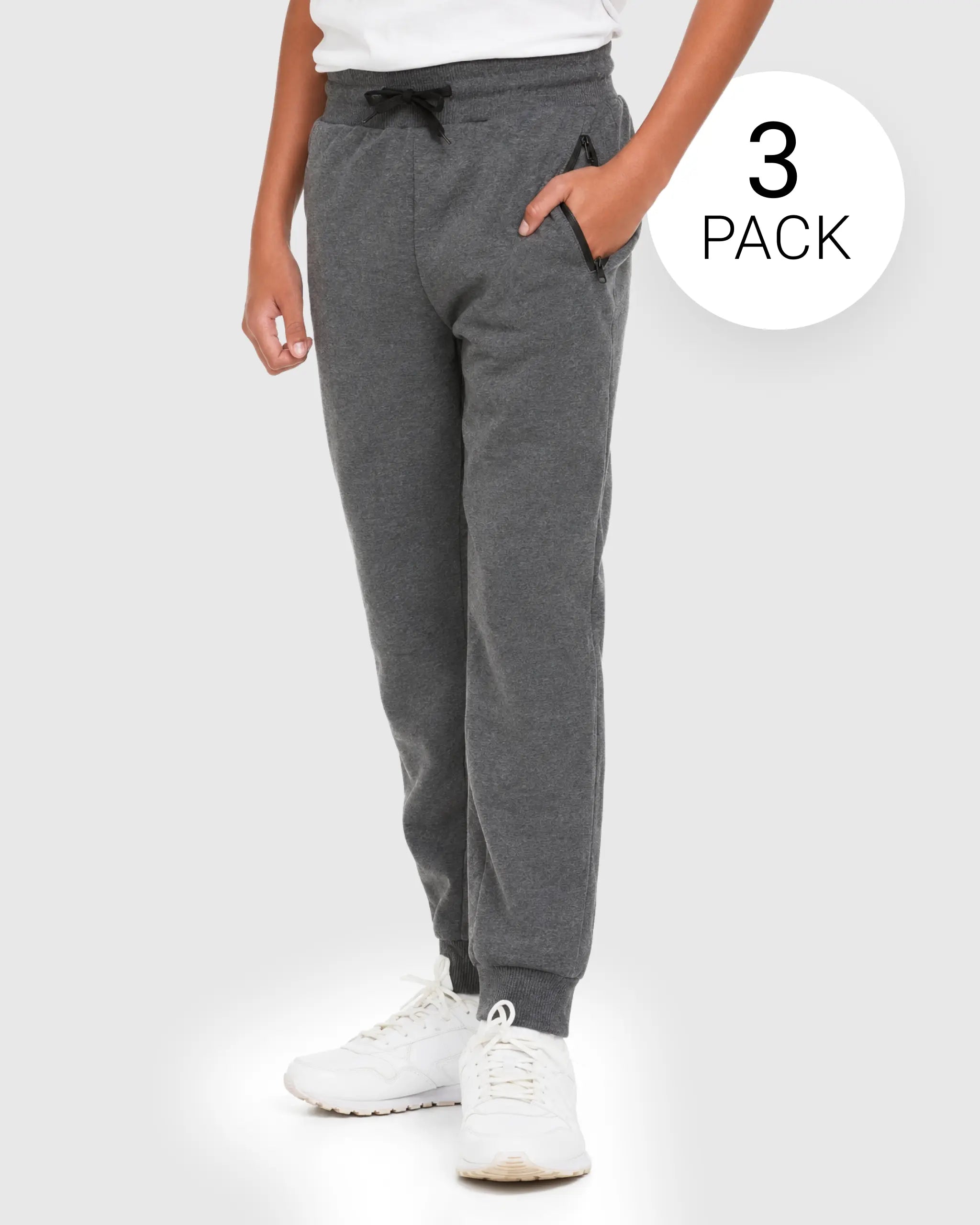 Boys 3 Pack Fleece Sweatpants