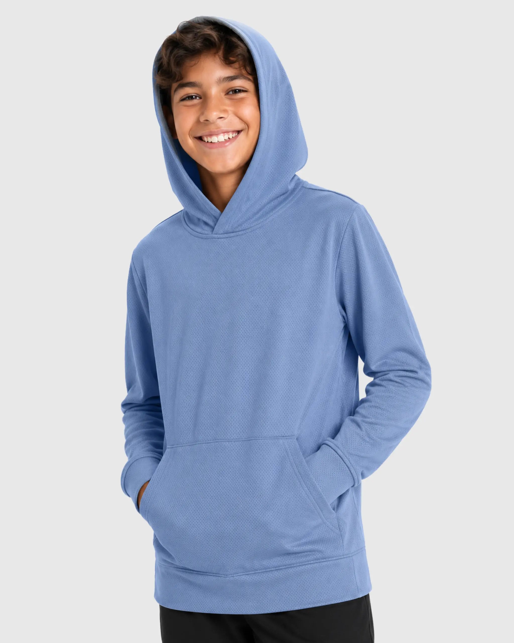 Boys 3 Pack Mesh Hoodies