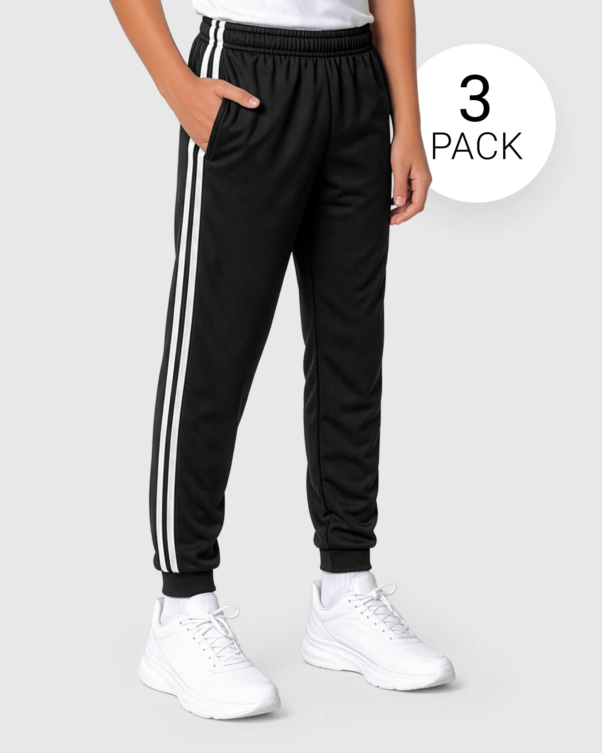 Boys 3 Pack Mesh Sweatpants