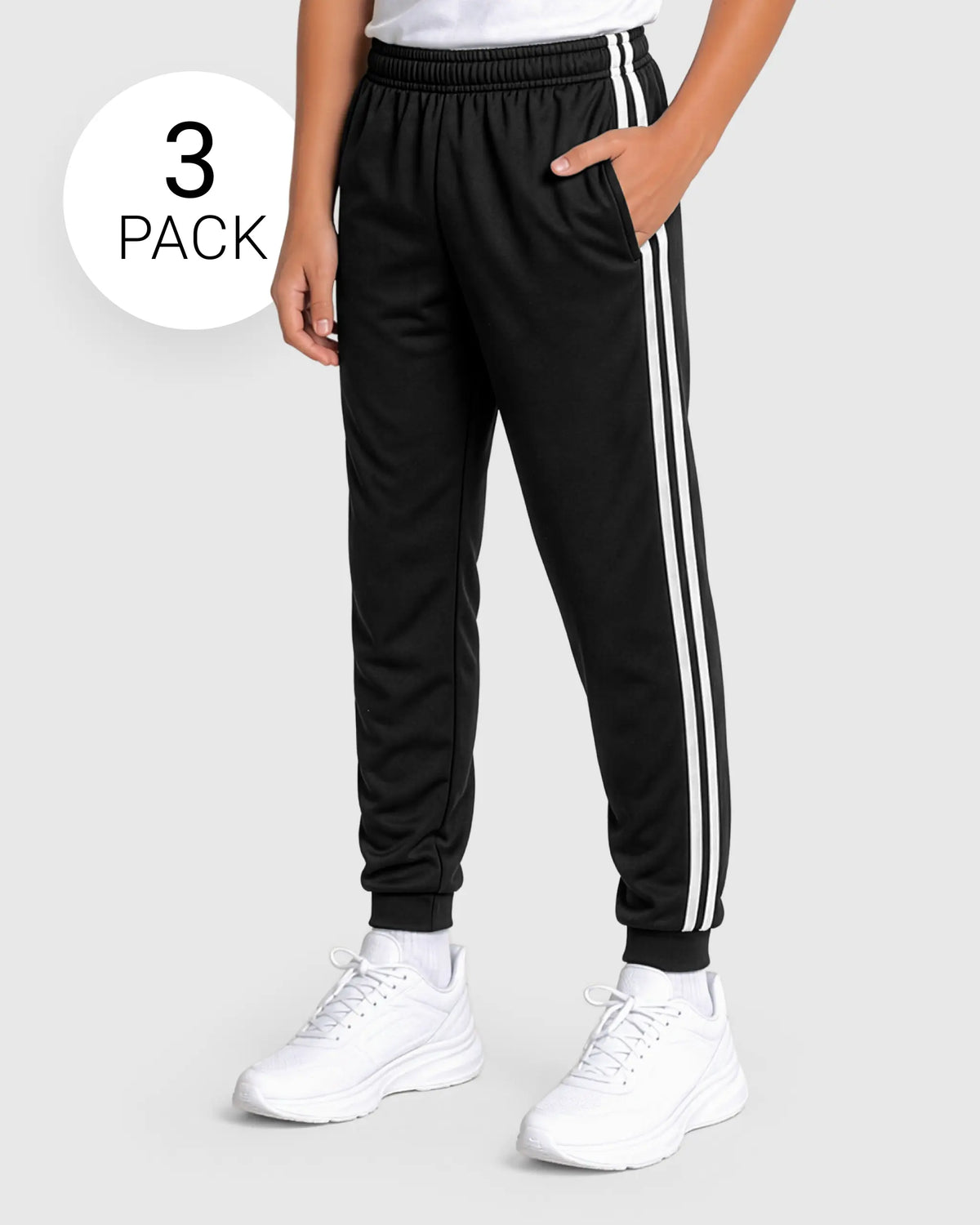 Boys 3 Pack Mesh Sweatpants