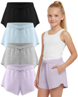 Girls 4 Pack Shorts