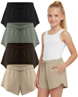 Girls 4 Pack Shorts