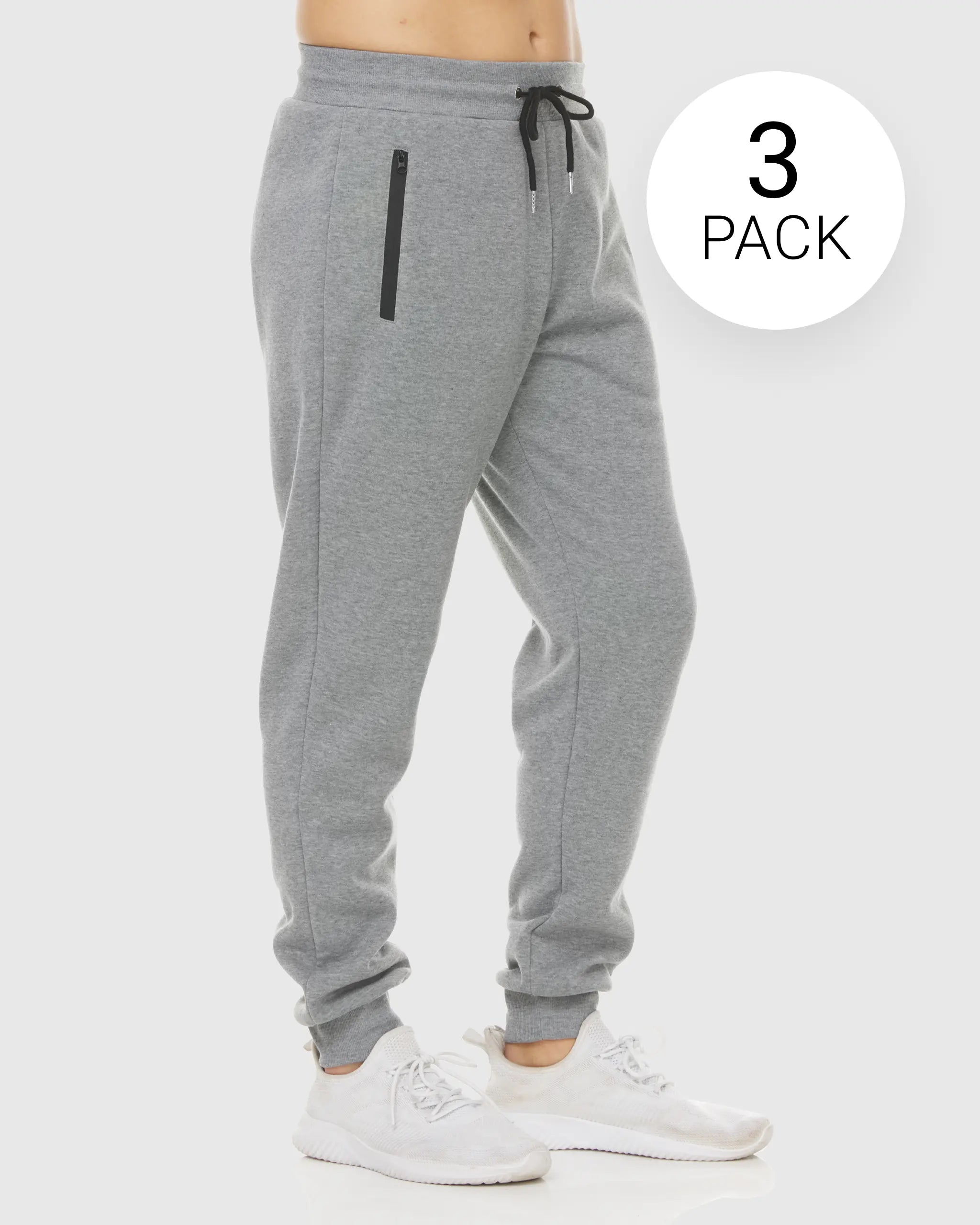 Mens 3 Pack Fleece Sweatpants