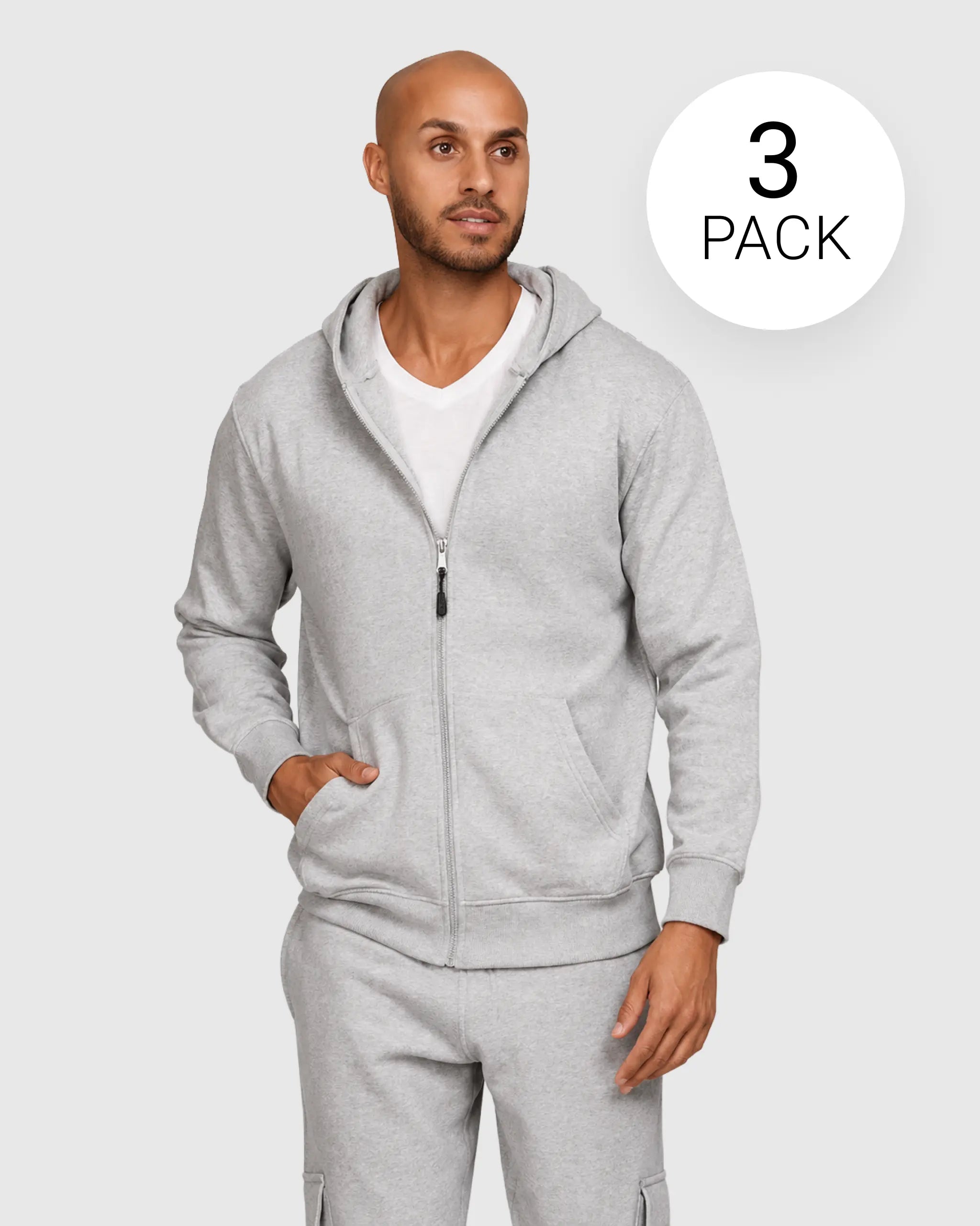 Mens 3 Pack Fleece Sweatshirts