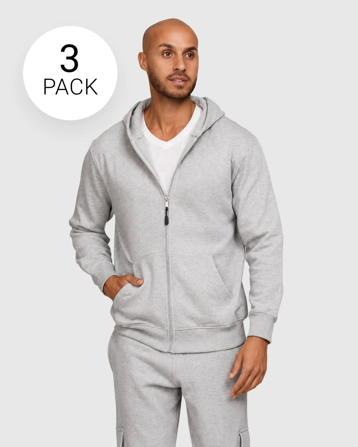 Mens 3 Pack Fleece Sweatshirts