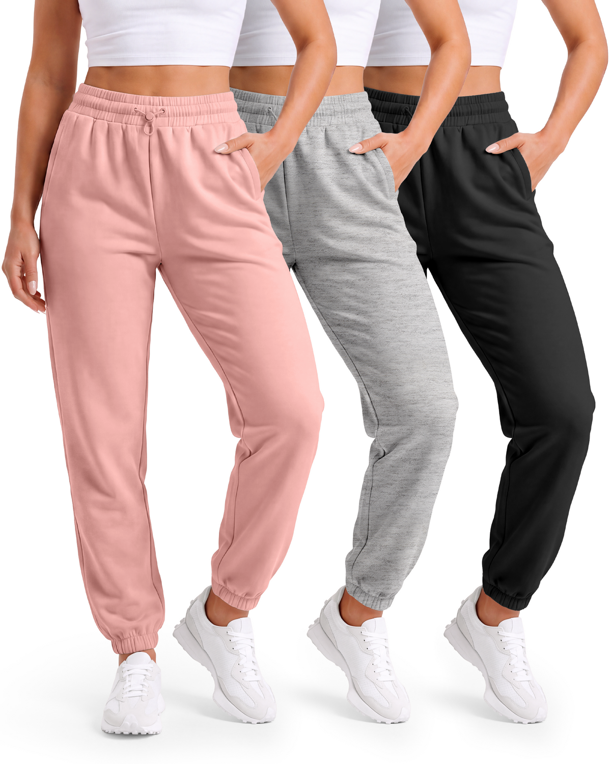 Women's 3 Pack Fleece Joggers