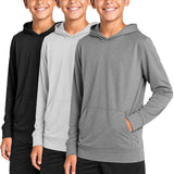 Boys 3 Pack Mesh Hoodies
