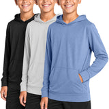 Boys 3 Pack Mesh Hoodies
