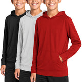 Boys 3 Pack Mesh Hoodies